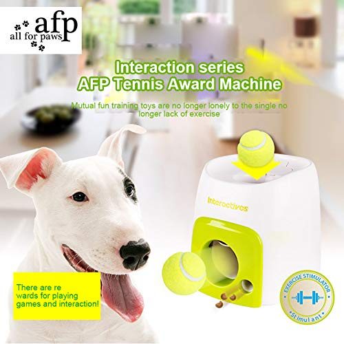 Automatic Tennis Ball Launcher for Dogs Interactive Fetch Toy Mac...