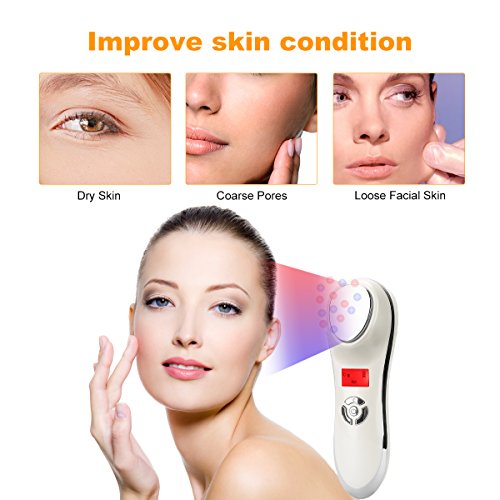 Hot and Cold Face Massager, YUSONG Sonic Cordless Handheld Facial...