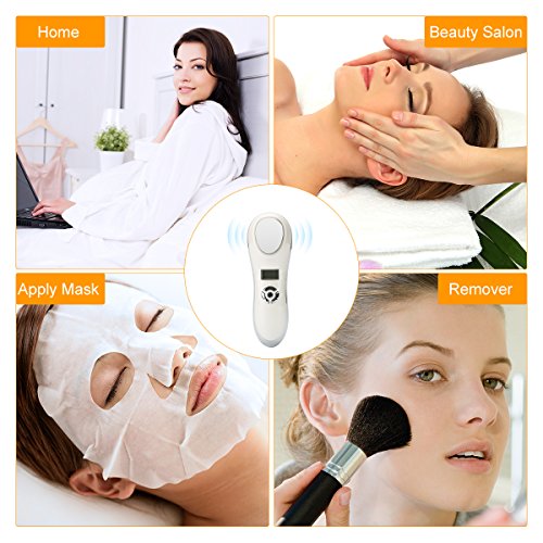 Hot and Cold Face Massager, YUSONG Sonic Cordless Handheld Facial...