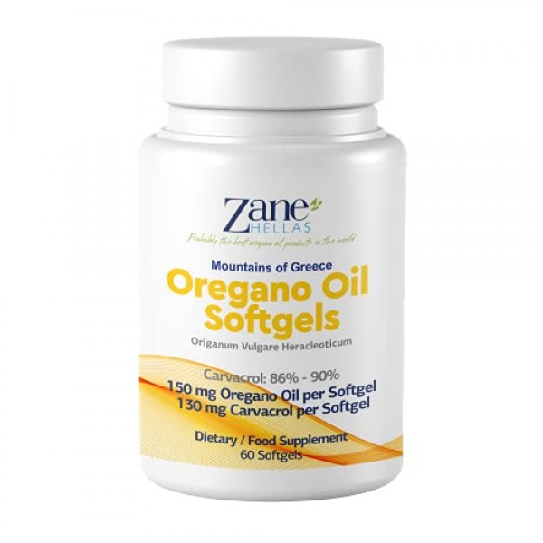 130 mg Carvacrol - 150 mg Oregano Oil per Softgel. World Highest ...