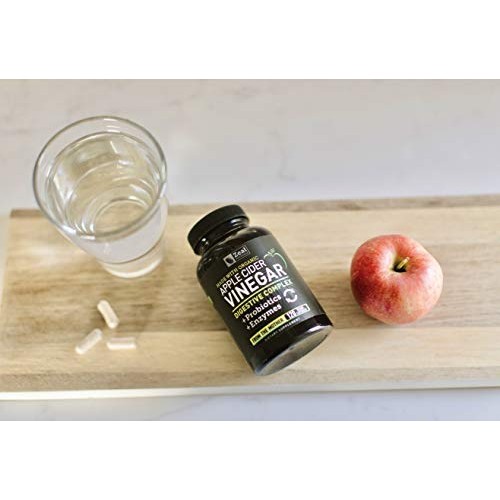 Organic Apple Cider Vinegar Capsules + Digestive Enzymes & Probio...