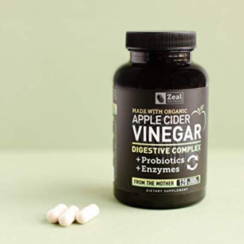 Organic Apple Cider Vinegar Capsules + Digestive Enzymes & Probio...
