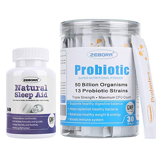 Probiotics for Women, Men and Kids & Natural Herb Sleeping Pill f...