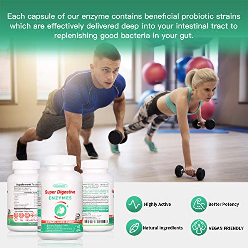 Super Enzymes for Digestion & Probiotics Supplement Get Immune Su...