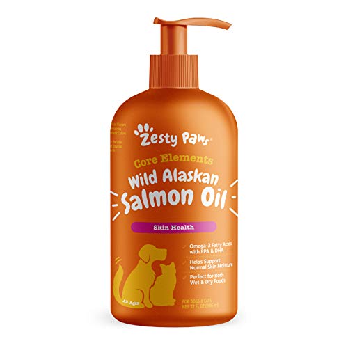 Pure Wild Alaskan Salmon Oil for Dogs & Cats - Supports Joint Fun...