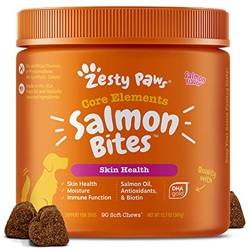 Salmon Fish Oil Omega 3 for Dogs - With Wild Alaskan Salmon Oil -...