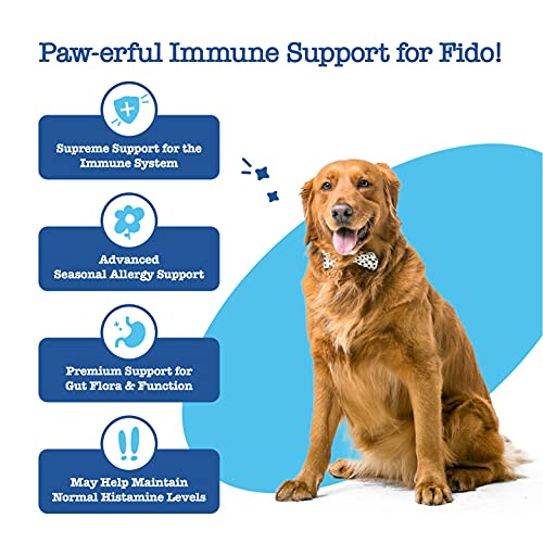 Zesty Paws Advanced Allergy Immune Supplement for Dogs - with Ome...
