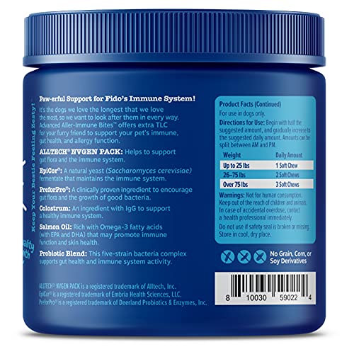 Zesty Paws Advanced Allergy Immune Supplement for Dogs - with Ome...