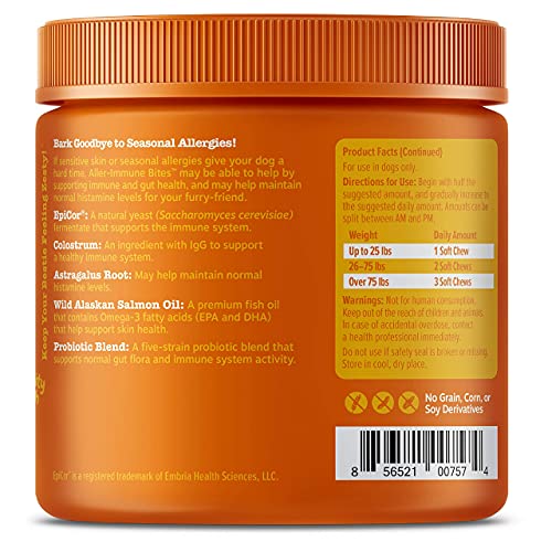 Zesty Paws Allergy Immune Supplement for Dogs Lamb- with Omega 3 ...