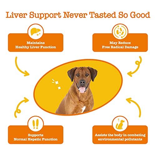 Zesty Paws Liver & Kidney Support Supplement for Dogs - with Milk...