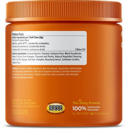 Zesty Paws Probiotic for Dogs - Probiotics for Gut Flora, Digesti...