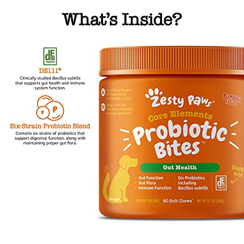 Zesty Paws Probiotic for Dogs - Probiotics for Gut Flora, Digesti...