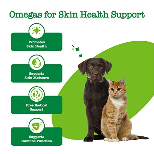 Zesty Paws Salmon Omega Oil + Hemp for Dogs & Cats - with Wild Al...