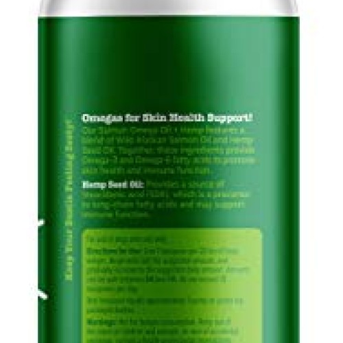 Zesty Paws Salmon Omega Oil + Hemp for Dogs & Cats - with Wild Al...