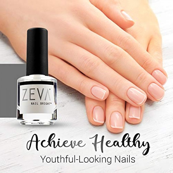ZEVA Nail Bright – One-Step Salon Grade French Manicure Fingernai...