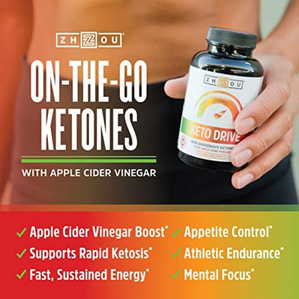 Zhou Keto Drive Capsules | Ketosis Supplement with BHB Exogenous ...