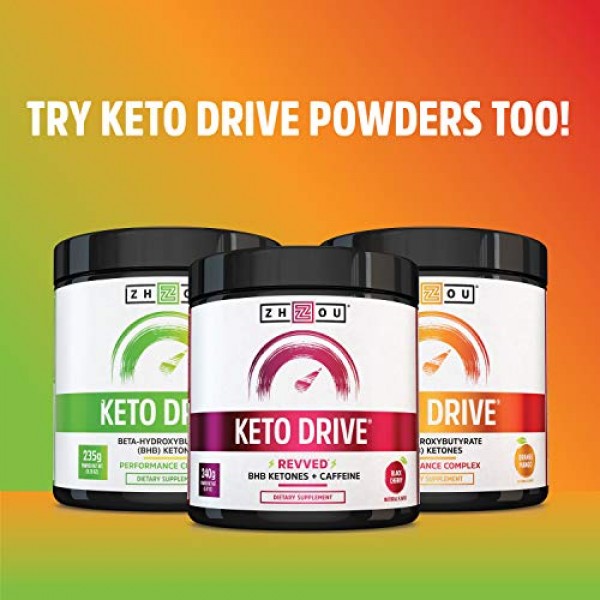 Zhou Keto Drive Capsules | Ketosis Supplement with BHB Exogenous ...
