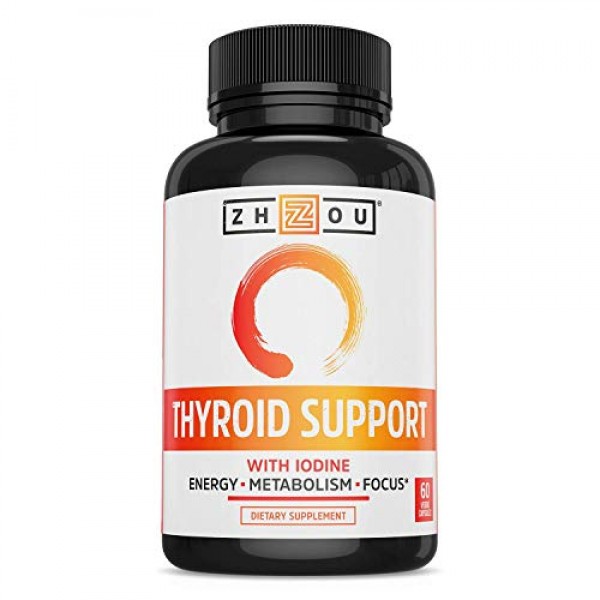 ZHOU Thyroid Support Complex with Iodine | Energy, Metabolism & F...