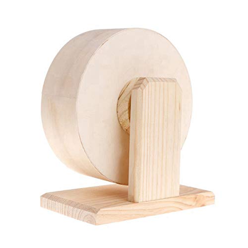 ZHUZI Hamster Wheel, Wooden Mute Hamster Running Wheel, Hamsters ...