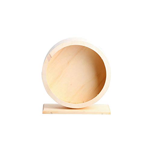 ZHUZI Hamster Wheel, Wooden Mute Hamster Running Wheel, Hamsters ...