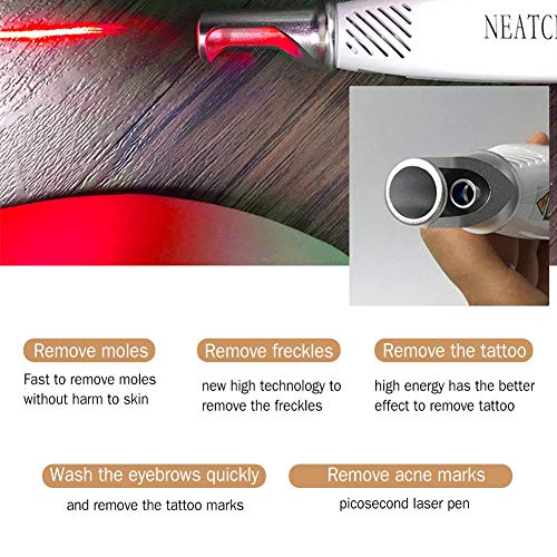 LED Picosecond Pen With Protector Eyeglass, 3 Gear Handheld Red-r...