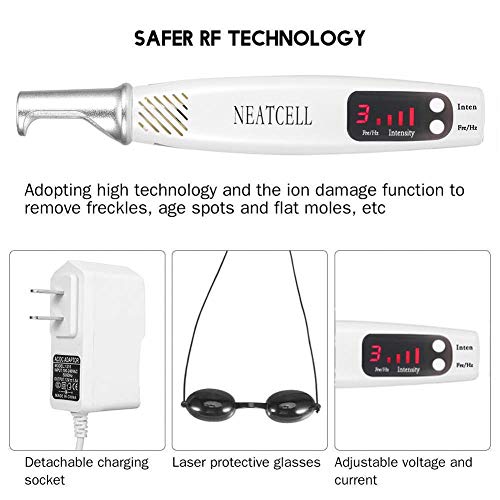 LED Picosecond Pen With Protector Eyeglass, 3 Gear Handheld Red-r...