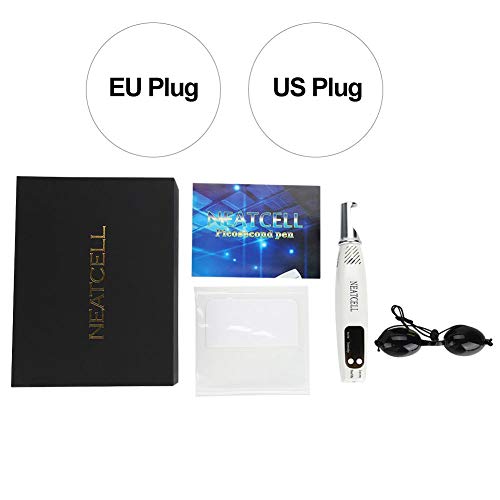 LED Picosecond Pen With Protector Eyeglass, 9 Gear Handheld Blu-r...