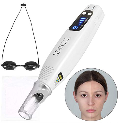 LED Picosecond Pen With Protector Eyeglass, 9 Gear Handheld Blu-r...