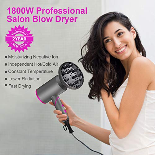 Ionic Hair Dryer, Professional Hair Dryer for Fast Drying, Blow D...