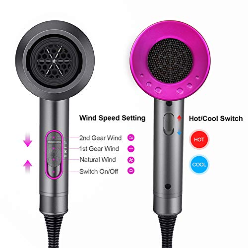 Ionic Hair Dryer, Professional Hair Dryer for Fast Drying, Blow D...