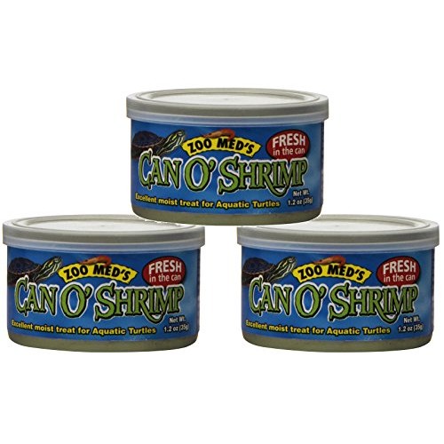 3 Pack Zoo Med Labs Food Aquatic Can O Shrimp 1.2 Ounce - High...