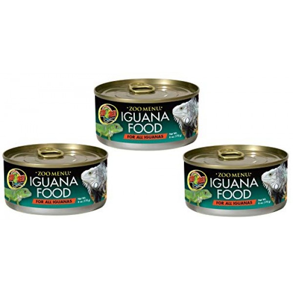 Adult Iguana Food in Cans/Wet [Set of 3]