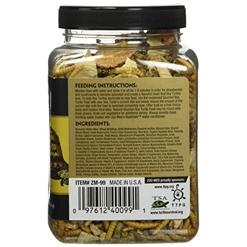 Gourmet Box Turtle Food Net Wt 8.25oz 254g