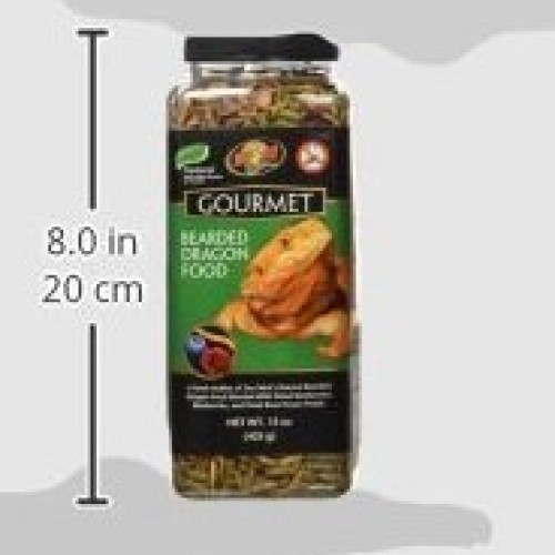 Zoo Med 2 Pack of Gourmet Bearded Dragon Food, 15 Ounces each