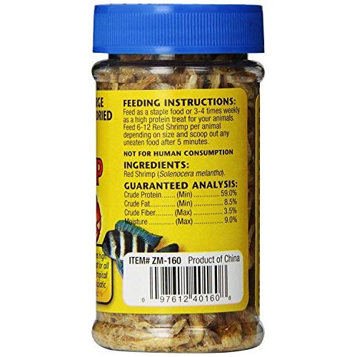 Zoo Med 2 Pack of Large Sun-Dried Red Shrimp, 0.5 Ounces Each, Tr...