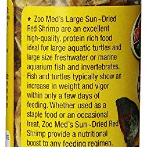 Zoo Med 2 Pack of Large Sun-Dried Red Shrimp, 0.5 Ounces Each, Tr...
