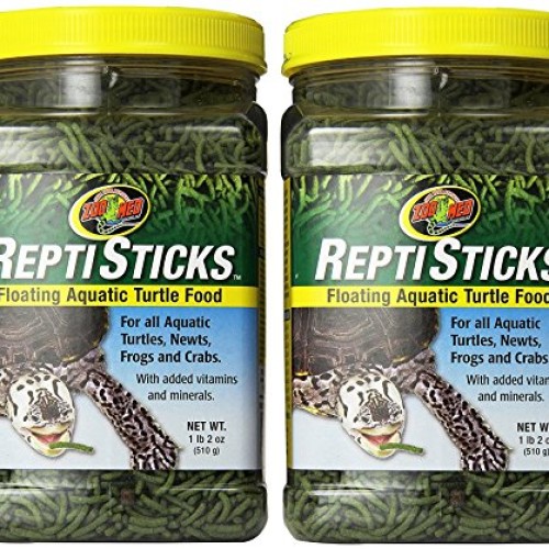 Zoo Med 2 Pack ReptiSticks Floating Aquatic Turtle Food