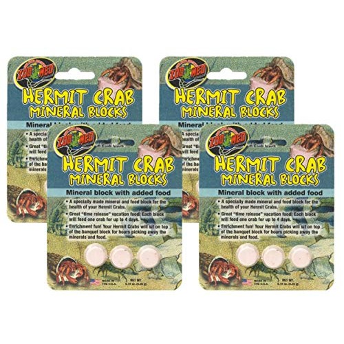 Zoo Med 4 Pack Laboratories Zoo Hermit Crab Mineral Blocks