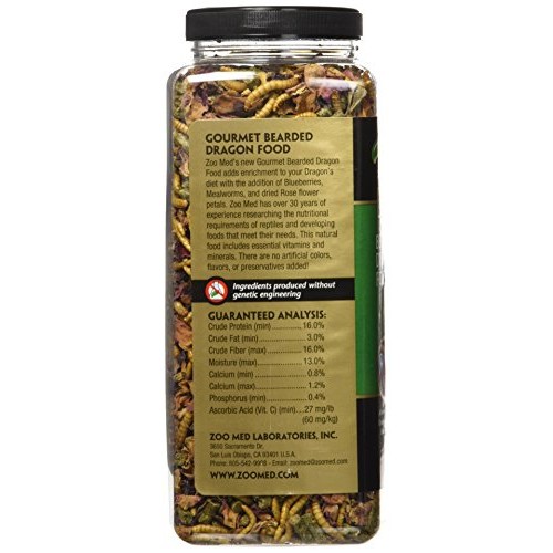 Zoo Med 5118 Gourmet Bearded Dragon Food, 15 oz