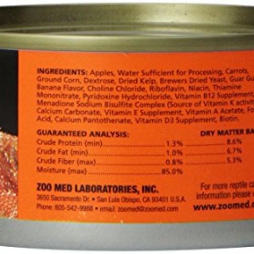 Zoo Med Bearded Dragon Adult Wet Food, 6-Ounce