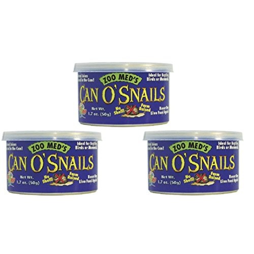 Zoo Med Can O Snails Turtle Food, 1.7-Ounce Pack of 3