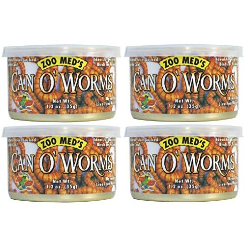 Zoo Med Can O Worms 1.2 oz - Pack of 4