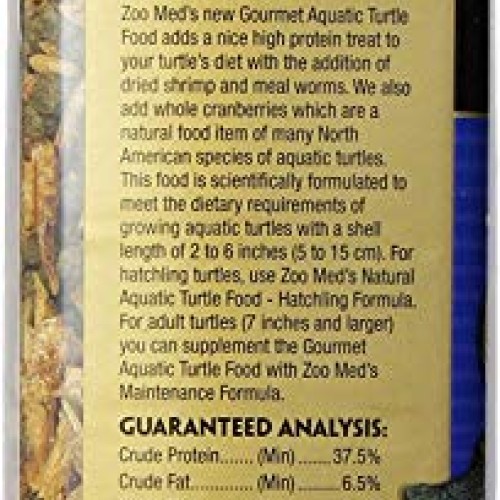 Zoo Med Gourmet Aquatic Turtle Food 12 oz - Pack of 2