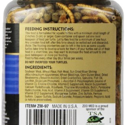 Zoo Med Gourmet Aquatic Turtle Food, 6-Ounce