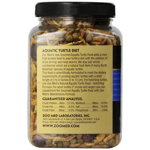 Zoo Med Gourmet Aquatic Turtle Food, 6-Ounce