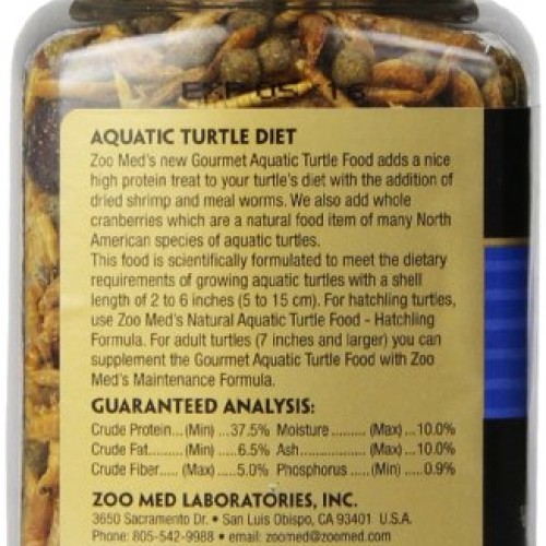 Zoo Med Gourmet Aquatic Turtle Food, 6-Ounce