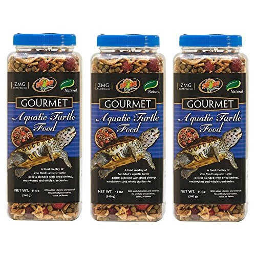 Zoo Med Gourmet Aquatic Turtle Food Pack of 3