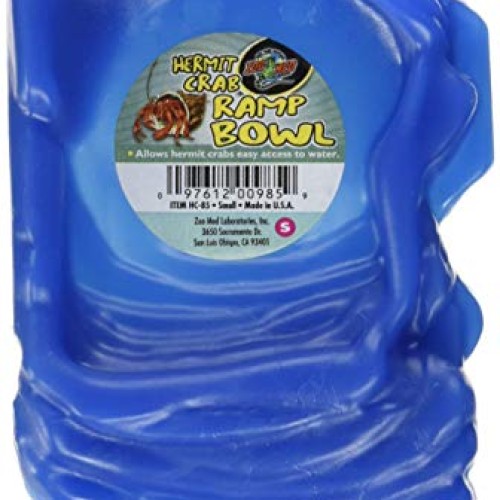 Zoo Med Hermit Crab Ramp Bowl, Small, Color:Assorted