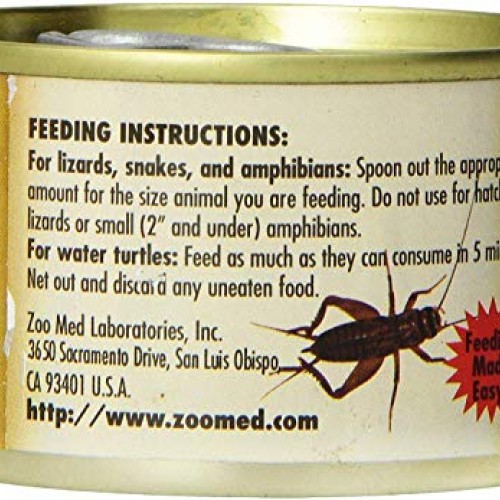 Zoo Med Laboratories 4 Pack Can O Crickets Pet Food, 1.2 Ounces P...