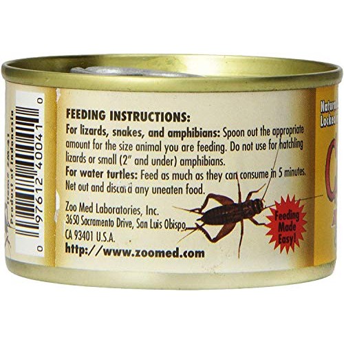 Zoo Med Laboratories 4 Pack Can O Crickets Pet Food, 1.2 Ounces P...